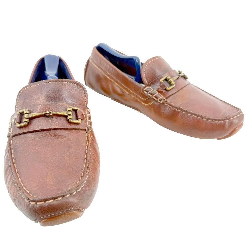 Cole Haan Bit Driving Loafers Men 10.5 M Brown Leather Grand.OS Preppy